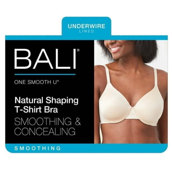 BALI Womens One Smooth U Smoothing & Concealing t shirt Bra, Style DF3W11. NWT - Picture 9 of 10